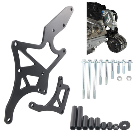 Anodized Aluminum Serpentine Alternator Bracket for GM LS 1999-2013 by InterCyprus Trading Ltd