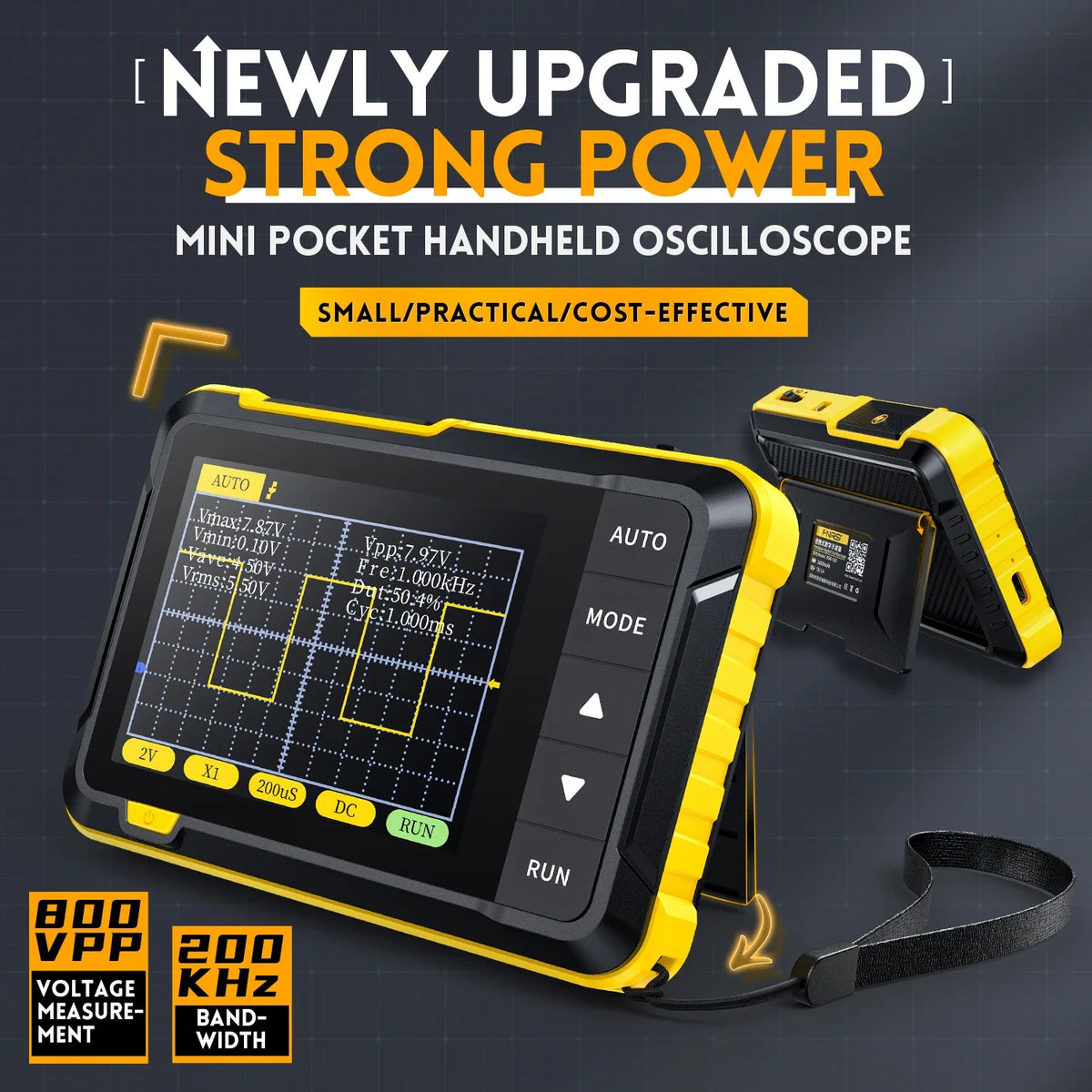 FNIRSI DSO152 Professional Handheld Digital Oscilloscope &ndash; High Sampling Rate and Wide Bandwidth