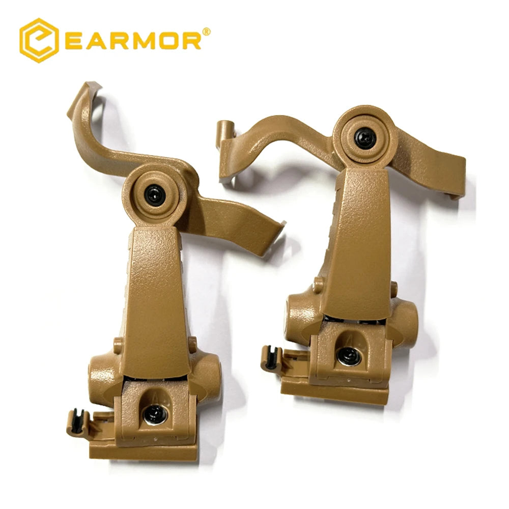 EARMOR M16C Tactical Earphone ARC Helmet Adapter Kit for M31/M32 Series Tan