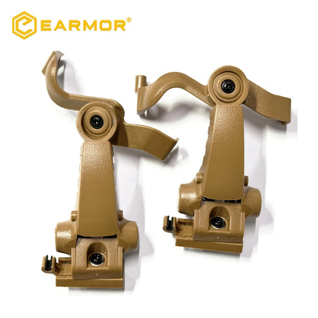 EARMOR M16C Tactical Earphone ARC Helmet Adapter Kit for M31/M32 Series Tan