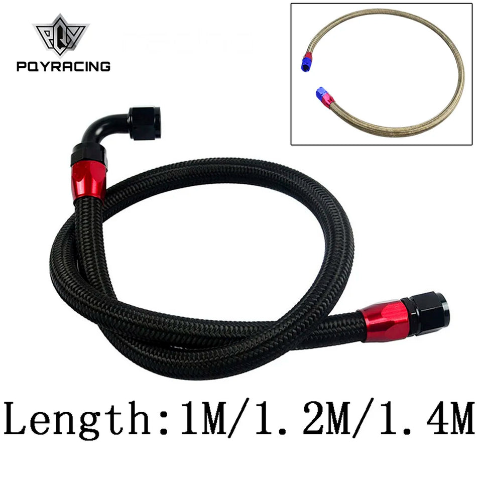 Hose de ulei împletită din oțel inoxidabil PQY AN10 cu rotire la 0 grade și 90 grade