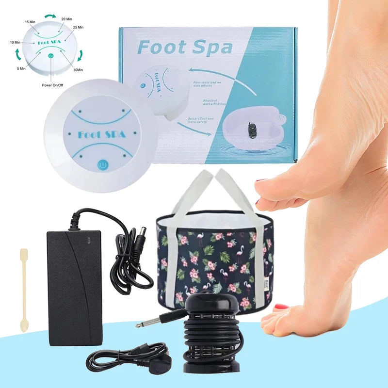 Väteförstärkt jonisk fotdetox-spamaskin med massage