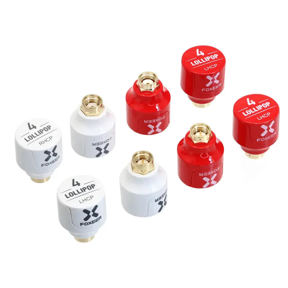 2PCS Foxeer Lollipop 4 V4 Stubby FPV Antenna 2.6DBi 5.8G LHCP RHCP SMA RP-SMA Micro Mushroom Receiver Antenna For FPV RC Drone by InterCyprus Trading Ltd