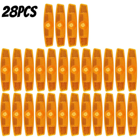 4 Pack Fish Shaped Bike Spoke Reflectors For Wheel Rim 28PCS