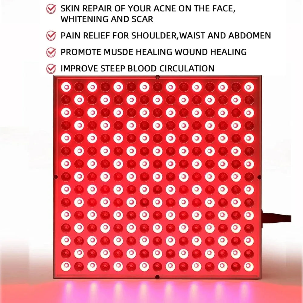 LED Red Light Therapy Panel Lamp 225 LEDs &ndash; Anti Aging