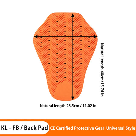 Universal Built-In Back Protector - CE Certified Motocross Back Pad