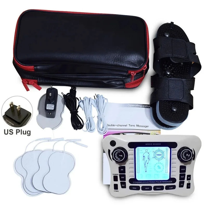 12 Modes EMS Massager - Pain Relief Therapy Device Pro US Plug-With Bag