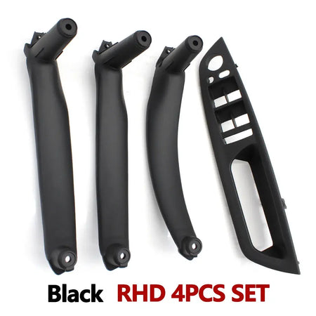 4PCS Set Car Front Driver Door Handle Armrest Cover Interior Door Pull Handle Panel Trim Cover For BMW X5 X6 E70 E71 2007-2013 by InterCyprus Trading Ltd