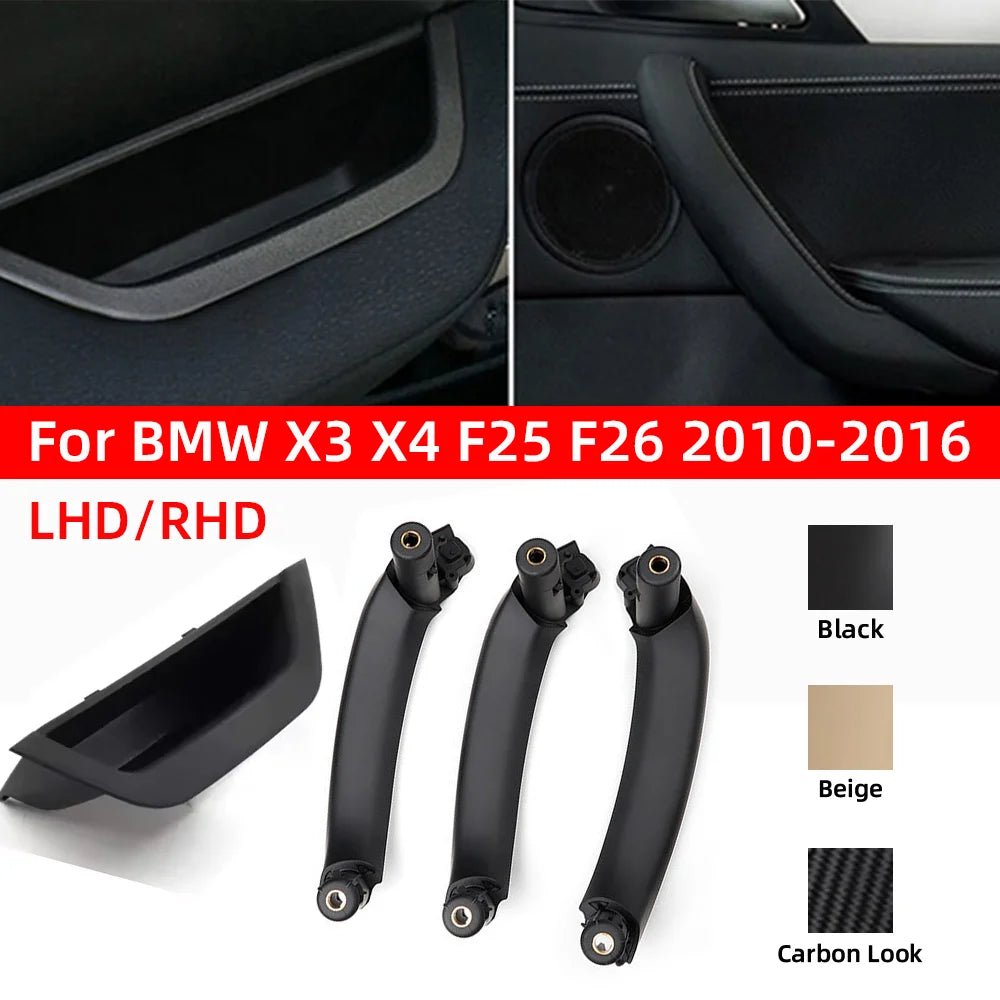 LHD RHD Car Left Right Front Rear Interior Handle Inner Door PanelArmrest Pull Trim Cover For BMW X3 X4 F25 F26 2010-2016 by InterCyprus Trading Ltd