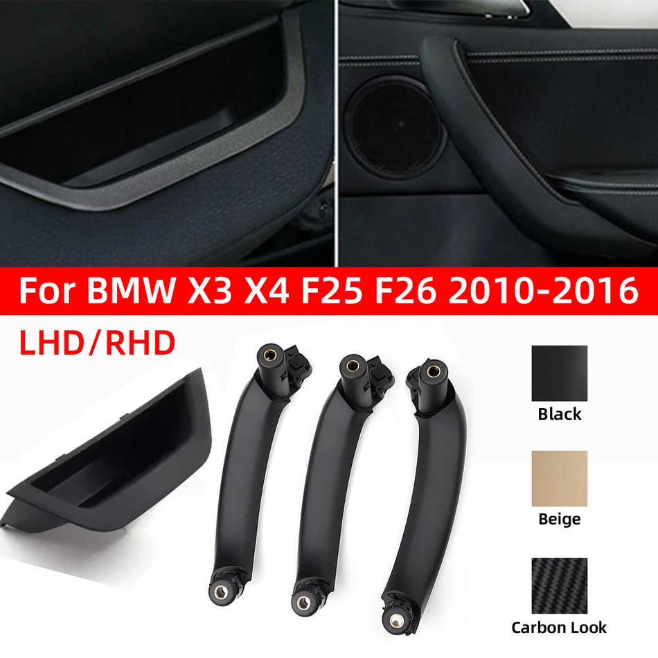LHD RHD Car Left Right Front Rear Interior Handle Inner Door PanelArmrest Pull Trim Cover For BMW X3 X4 F25 F26 2010-2016 by InterCyprus Trading Ltd