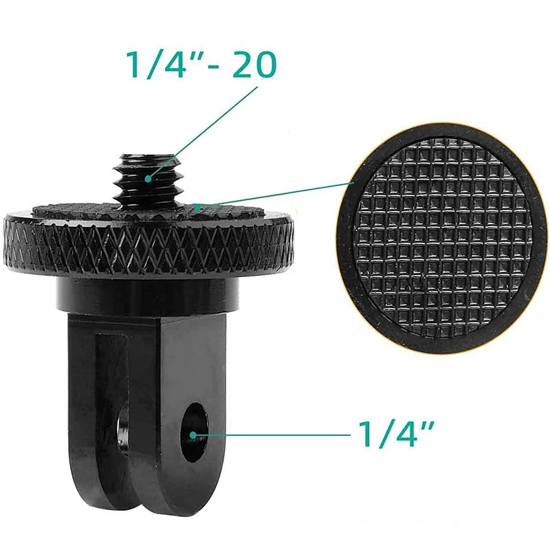 Screw Mount Adapter for GoPro, DJI, Insta360 &ndash; Mini Tripod Compatible