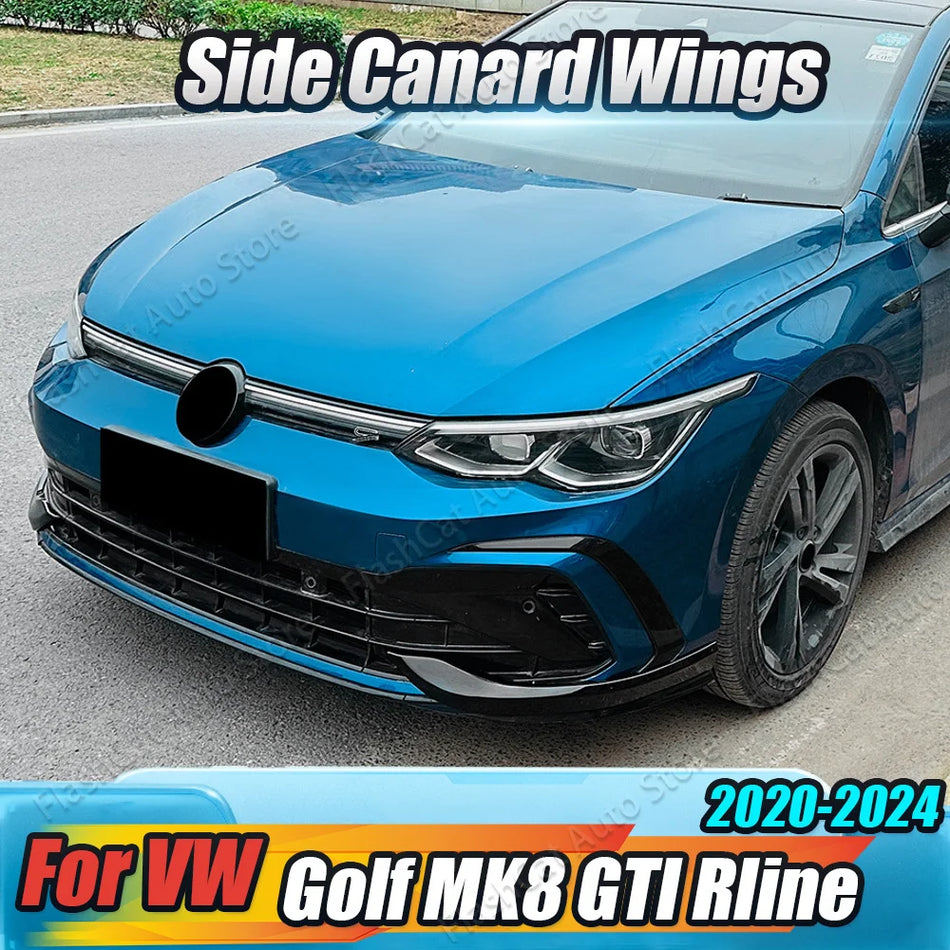 VW Golf 8 MK8 GTI Rline CS Zderzak Canard Lip Splitter