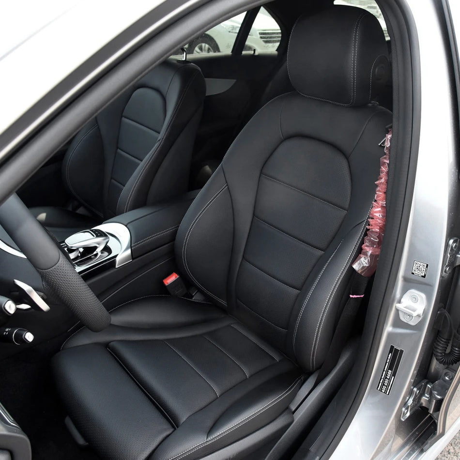 Coprisedili in pelle sintetica personalizzati per Mercedes Classe C set da 5 posti