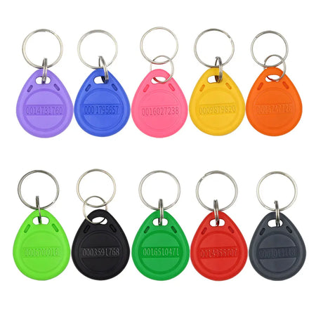 TK4100 125kHz RFID Keychain Card Tag &ndash; Access Control Ready mixed color 10pc