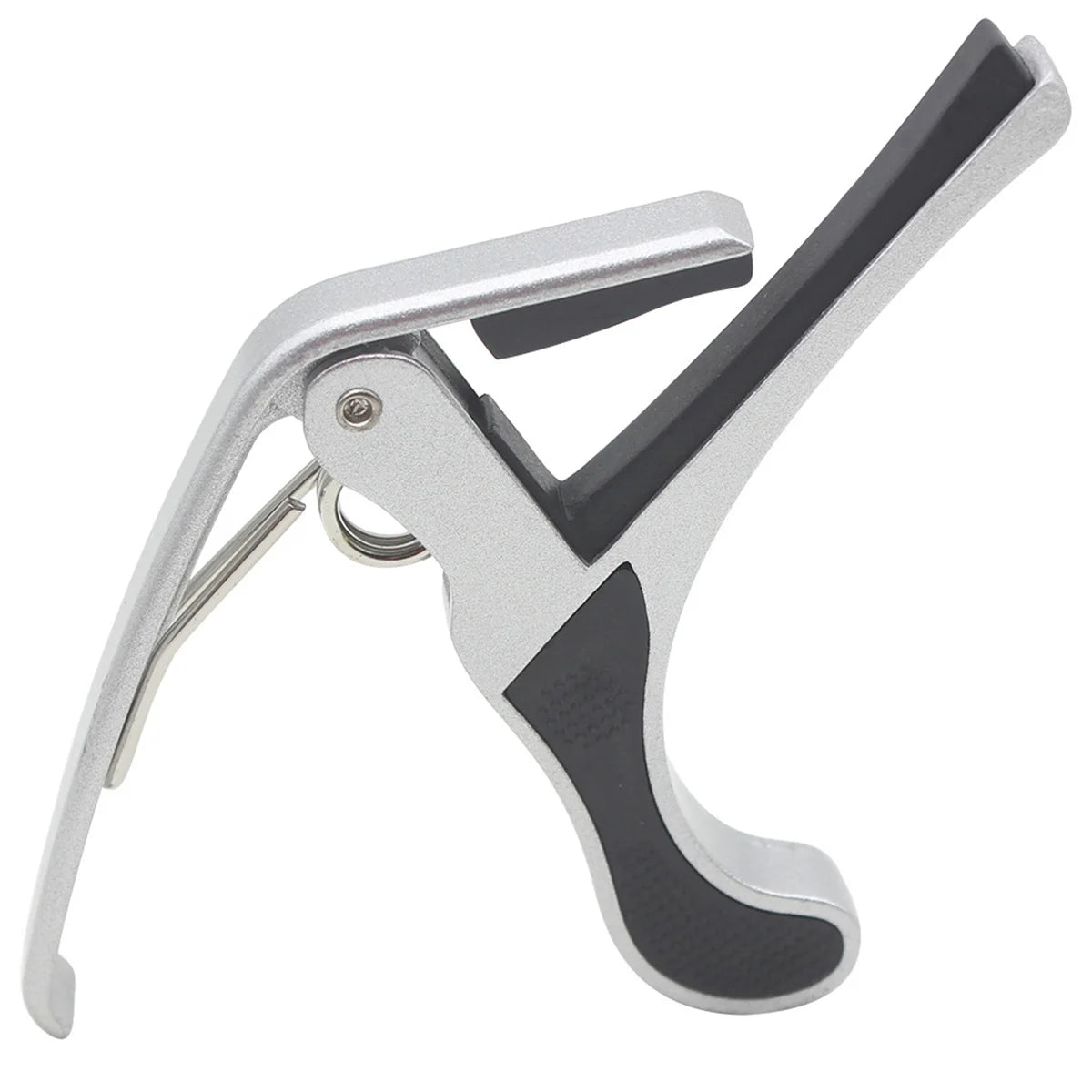 Guitar Capo Clip &ndash; One Hand Quick Clamp For Most Fretboards Silver