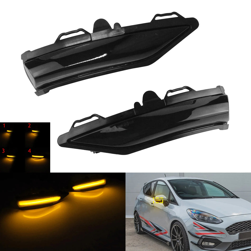 Feu indicateur dynamique à LED pour rétroviseur latéral pour Ford Puma MK2 19-up