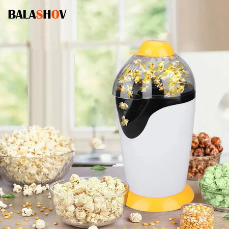Mini Popcorn Maker 1200W Fully Automatic EU Plug Home Use