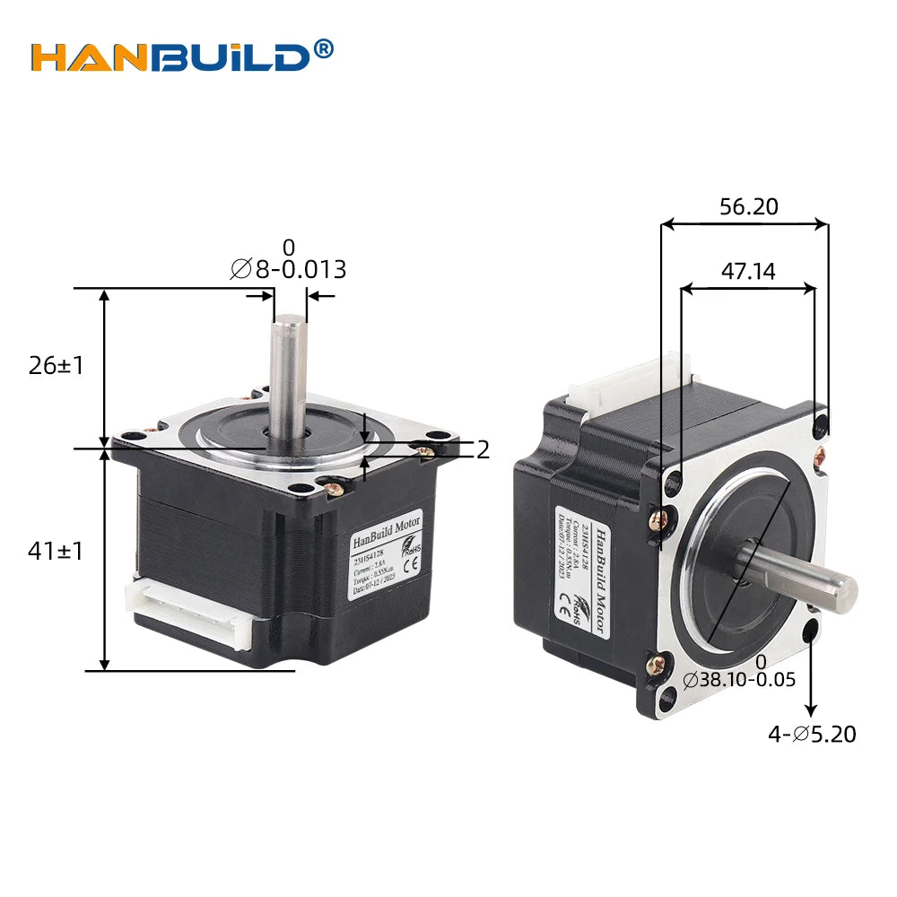 Hanbuild NEMA23 Hybrid Stepper Motor &ndash; Exceptional Precision and Power