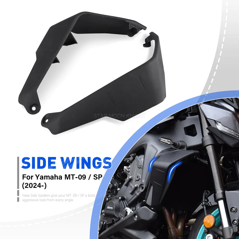 Yamaha MT-09 MT 09 SP Side Spoilers for 2024 2025 Models Aerodynamic Winglets Made of ABS Plastic Radiator Deflector