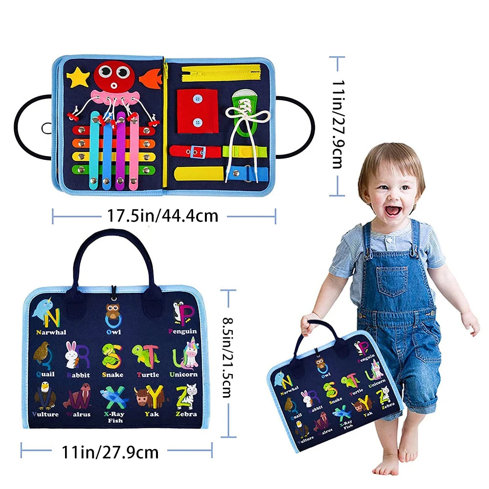 Kids Busy Board Toy &ndash; Improves Fine Motor Skills At Home