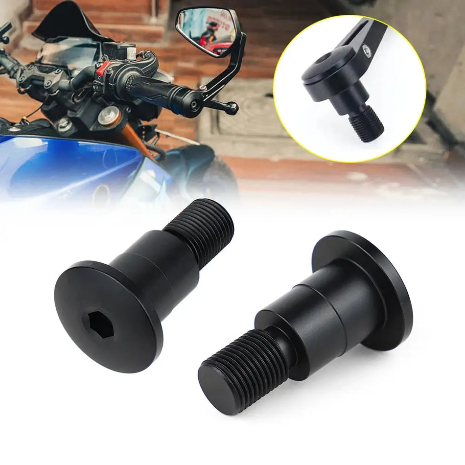 Motorcycle Handlebar Bar End Mirror Adapter for Yamaha MT07 MT09 Niken TMAX MT10 MT01 MT125 XSR700 XSR900 FZ6 FZ07 FZ09 FZ10 FZ1 by InterCyprus Trading Ltd