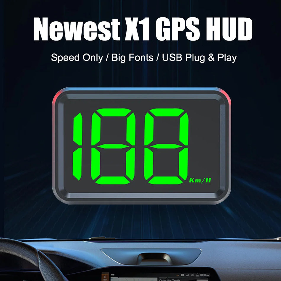 Display per auto HUD con GPS Beidou a doppio chip, carattere grande