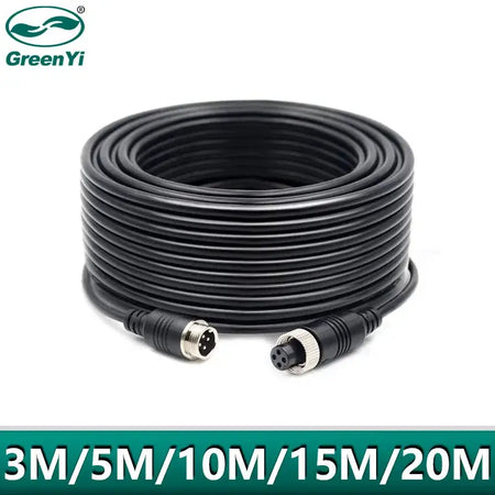 4-Pin Aviation Extension Video Cable With ABS Housing For Truck Bus by InterCyprus Trading Ltd