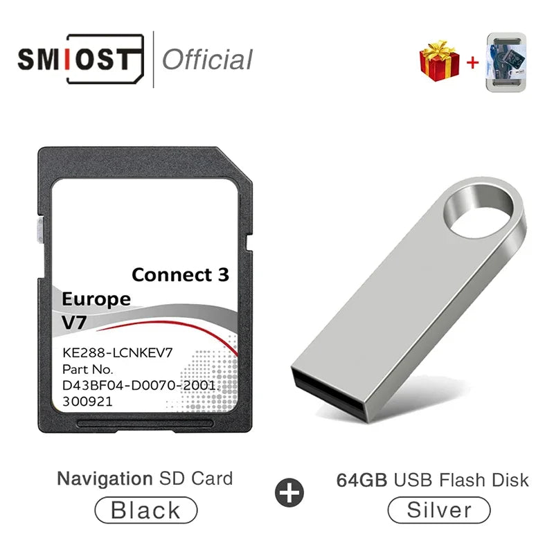 SMIOST C3V7 For Nissan Connect3 V7 16GB &ndash; Ultra Fast Maps