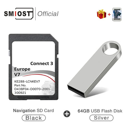 SMIOST C3V7 For Nissan Connect3 V7 16GB &ndash; Ultra Fast Maps