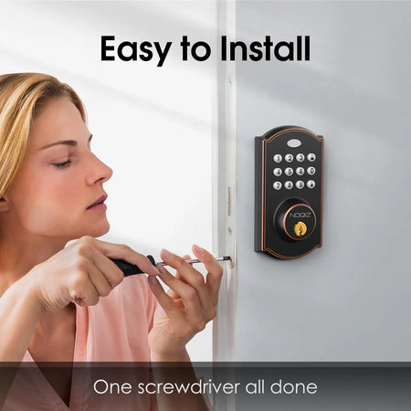 Noqiz Keyless Entry Door Lock With Keypad - Waterproof