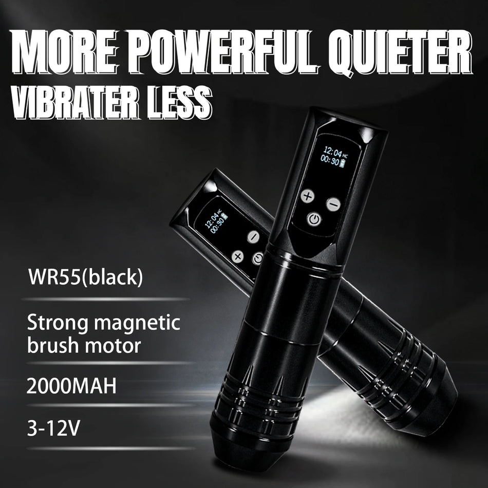 Bezdrôtové tetovacie pero 4 stupne nastaviteľné LED pre začiatočníkov umelcov