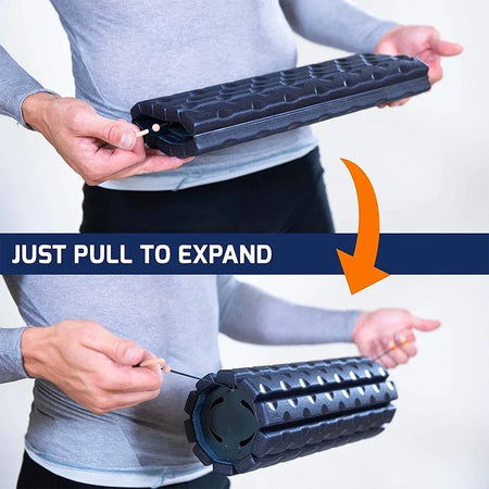 Foam Roller Bravo-Sage &ndash; Collapsible Travel Design for Back Pain Relief