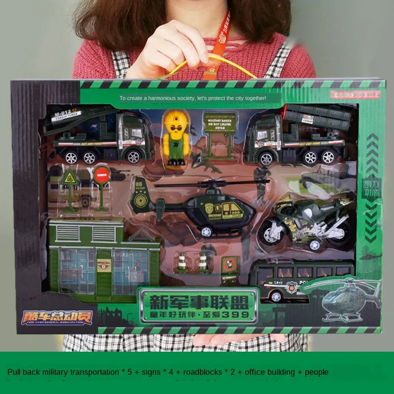 Cars Fire Trucks Model Set Engineering Toy Kit &ndash; Imaginative Military