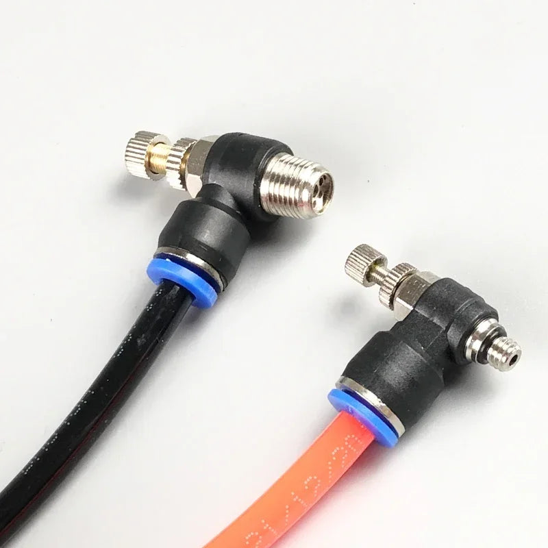 5PCS SL Series 90 Degree Pneumatic Brass Flow Control Valve &ndash; Quick Release Throttle For Precise Airflow Control