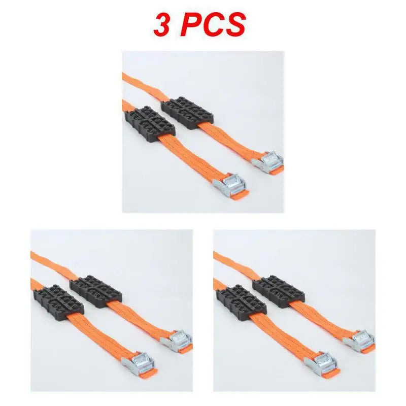 Durable PU Anti-Skid Tire Chain Straps &ndash; All-Season Traction 3PCS / CHINA