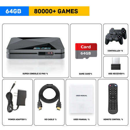 KINHANK Super Console X2 Pro &ndash; Ultra Large Game Library 64G-wireless-2 / EU