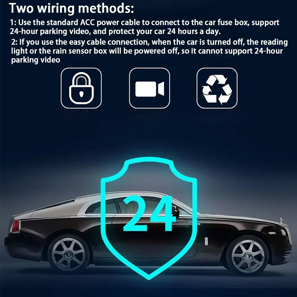 Ora Heimao Gatto Nero R1 Telecamera da Cruscotto per Auto 4K 2160P Plug And Play