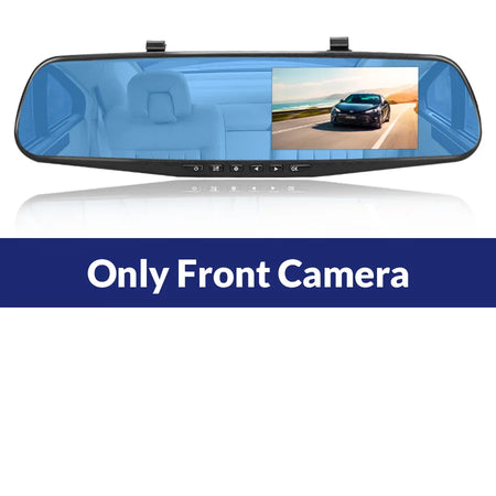 Dashcam Camera 24H Front Rear 1080P Mirror - 4.3 Inch DVR No Rear Camera A08 / 32G