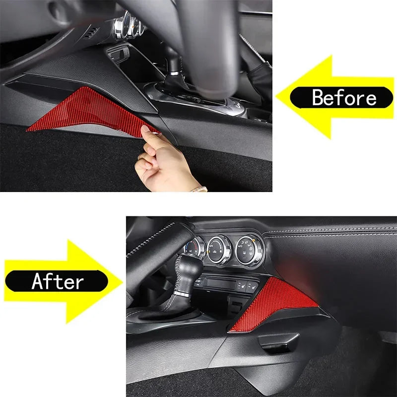 2ks Měkký Uhlíkový Vláknový Ozdobný Rám Mazda MX5 2016 2025