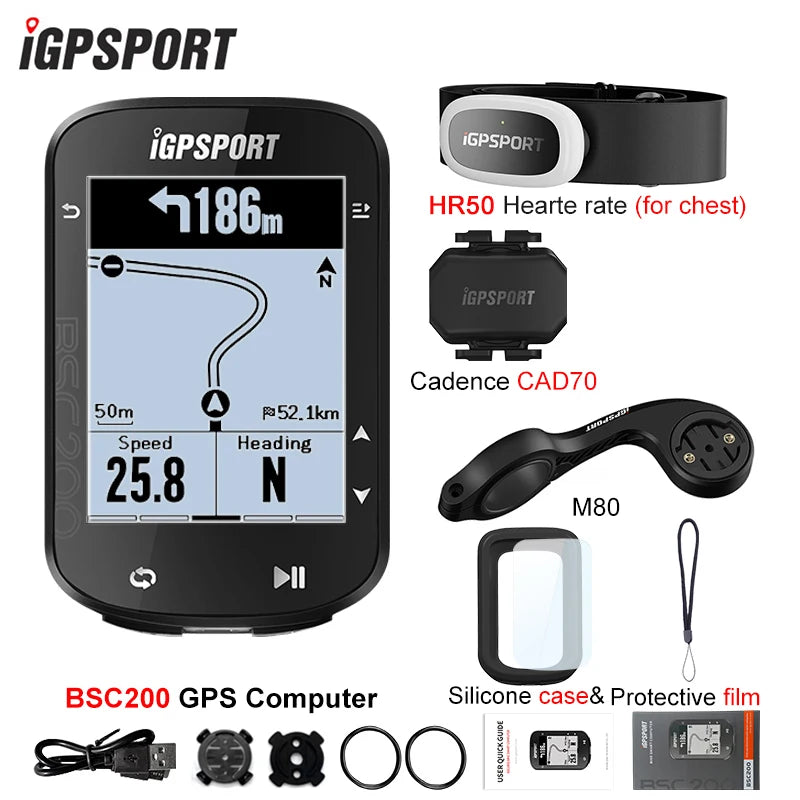 IGPSPORT BSC200 &ndash; Wireless GPS Navigation and Cycling Odometer