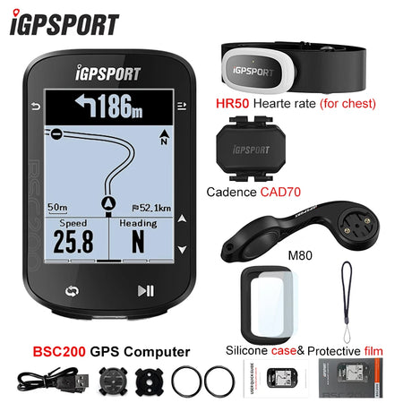 IGPSPORT BSC200 &ndash; Wireless GPS Navigation and Cycling Odometer