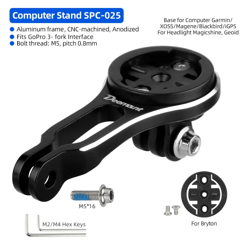 Deemount Bike Computer Stand &ndash; Robust Aluminum Alloy Construction For GM-Bryton / CHINA