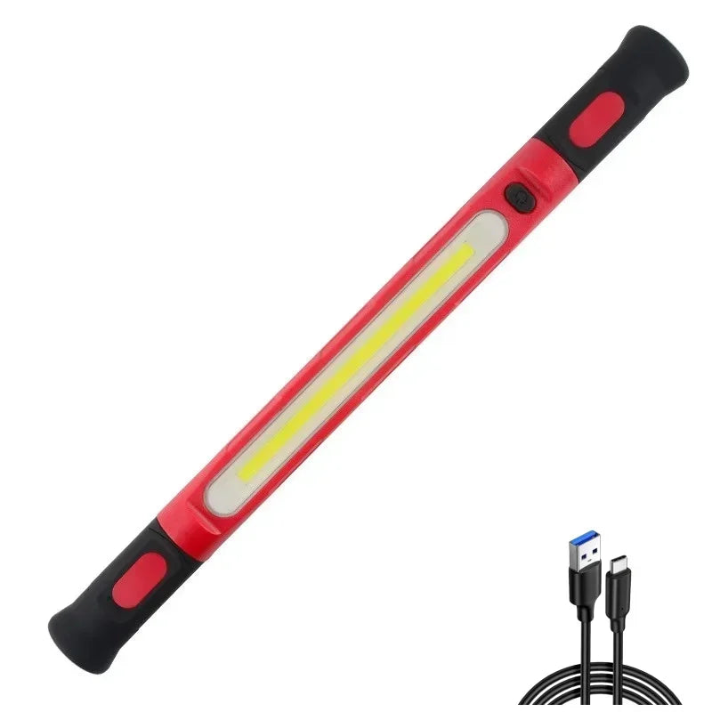Super Bright Magnetic Work Light &ndash; Powerful 5200mAh Rechargeable Battery 5200mah Red