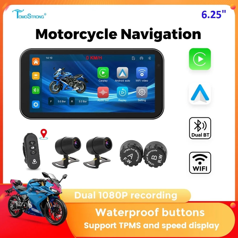 Tomostrong 6.25 Inch Portable GPS &ndash; IP67 Waterproof Navigation System