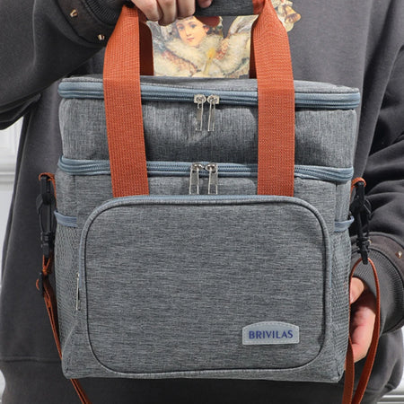 European Crossbody Lunch Insulation Bag &ndash; Large Capacity