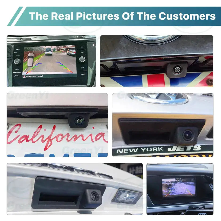 RCD330 Filter Relay CVBS/AHD 720P Car Trunk Handle Rear Camera For VW Golf Passat B7 B6 Tiguan Jetta MK6 Audi A3 A4 A5 Q5 A6 B6 by InterCyprus Trading Ltd