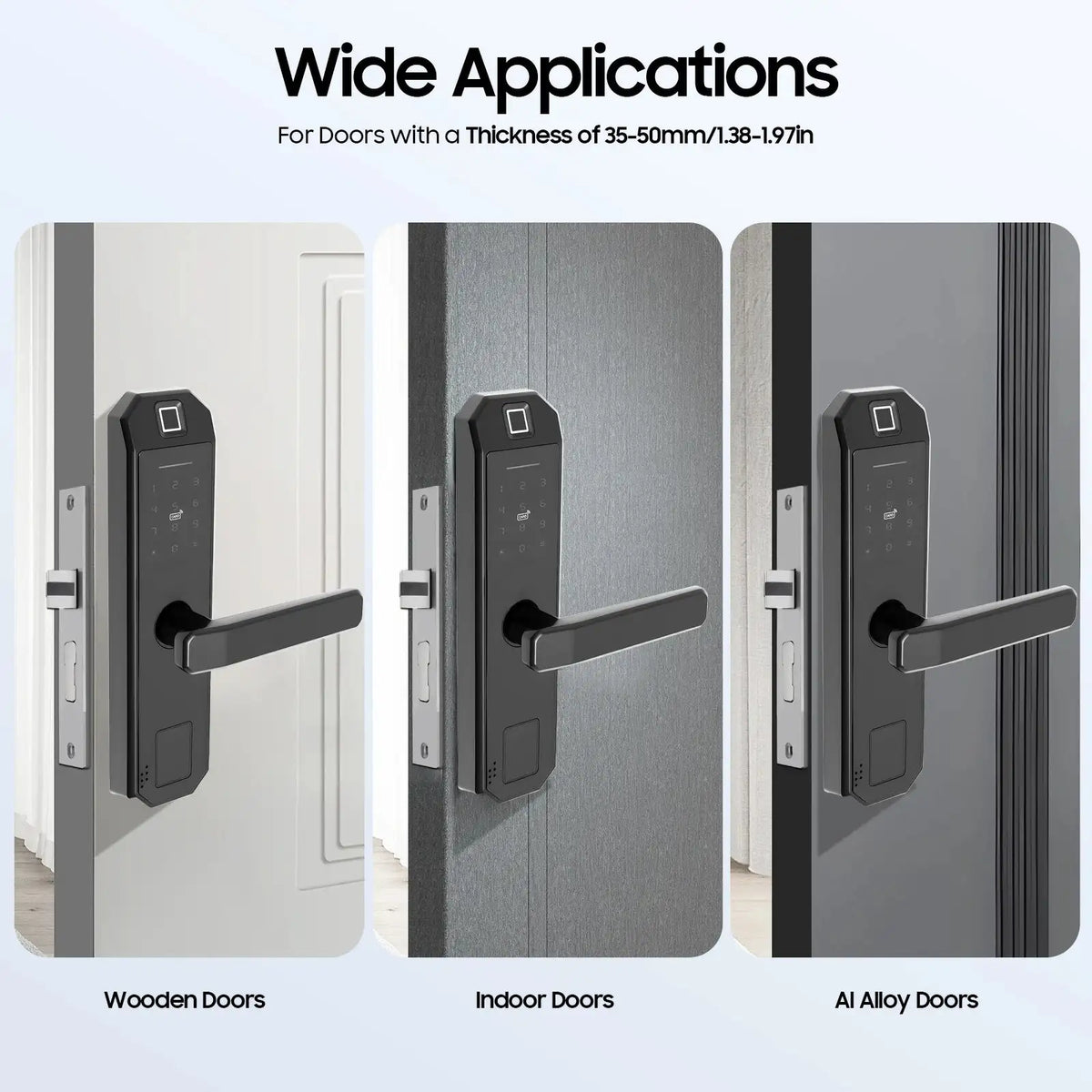 Smart Door Lock Zinc Alloy Keypad Lock &ndash; Anti-Peep Design