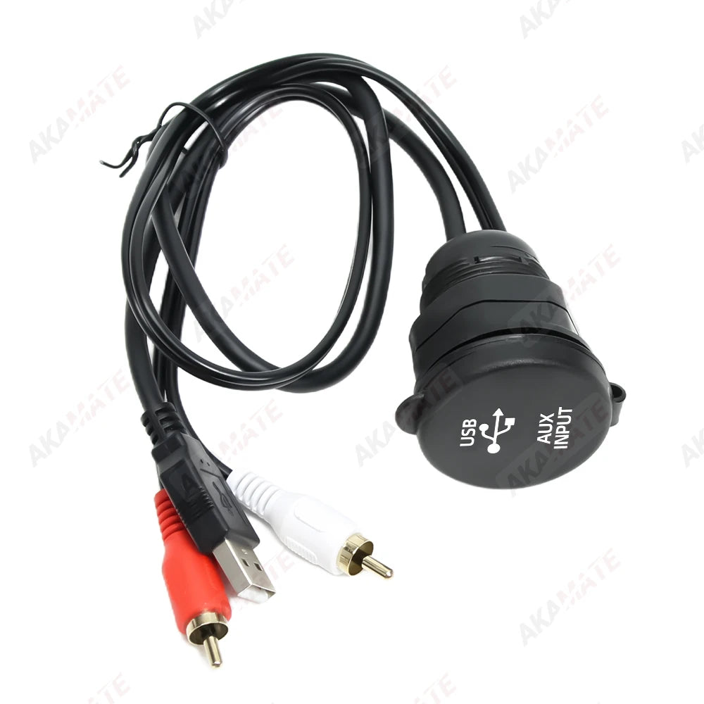 42cm AUX USB Extension Cable - Waterproof Car Radio