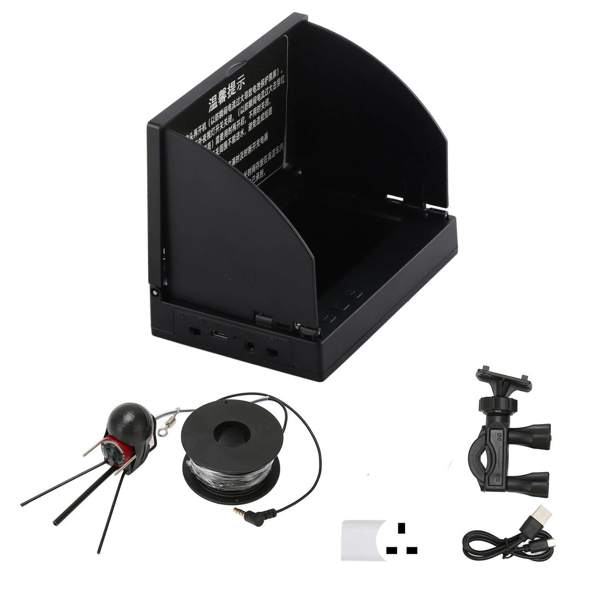 4.3&quot; TN HD Underwater Fishing Camera - IP68 Waterproof Fish Finder with Night Vision UK Plug 20m