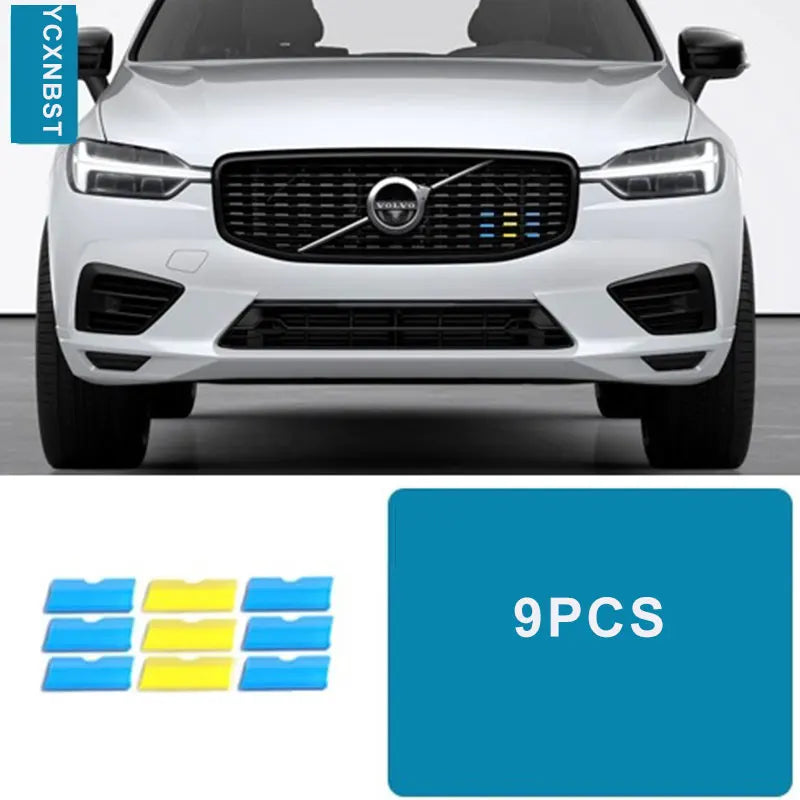 Volvo Car Accessories: Stylish Mesh Grille Decorative Strips for XC60, S90, XC40, XC90, V40, S60, V60, V90, V60CC, V90CC Models 9pcs / v60 2020-2024